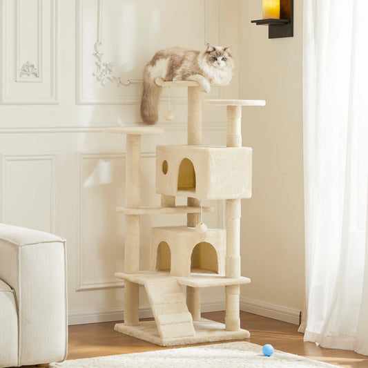 Multi-Level Cat Tree Tower with Sisal Scratching Posts