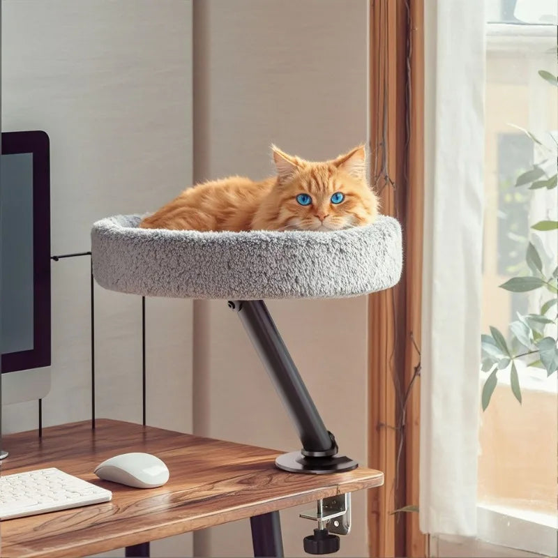 Adjustable Desktop Cat Bed & Climbing Perch