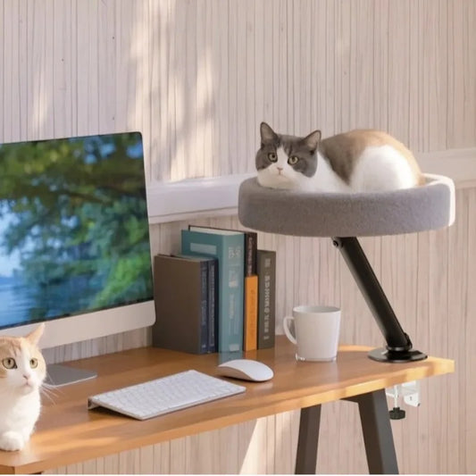 Adjustable Desktop Cat Bed & Climbing Perch
